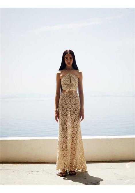 Knitted lace dress ACCESS fashion | 53-3419-239ECRU